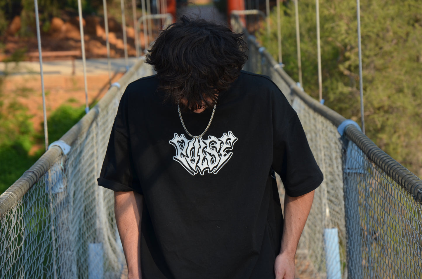 black unisex pulse T-shirt