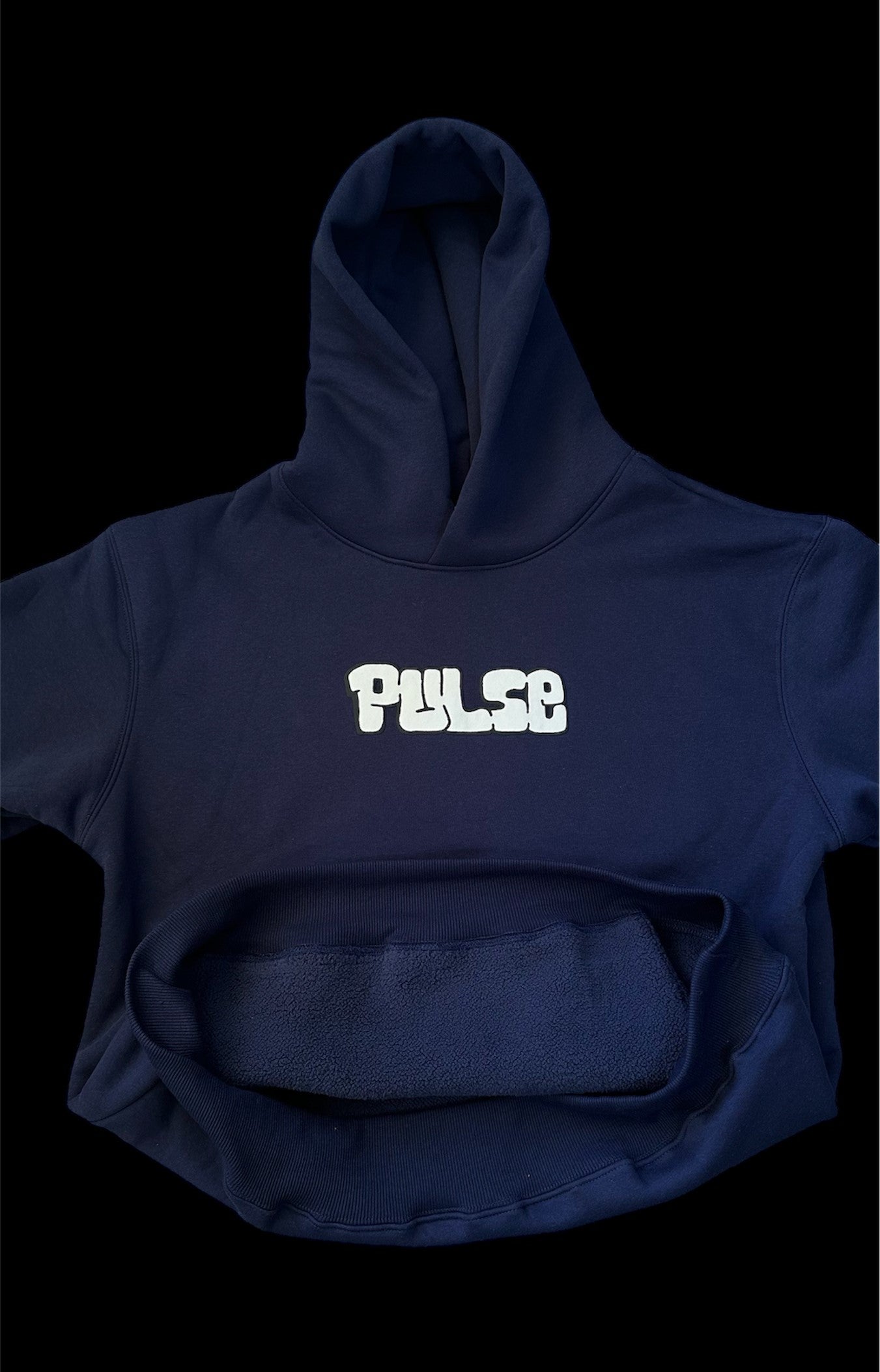 500% gsm heavy thick puff print pulse hoodie